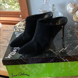 Sam Edelman black suede mules, size 7.5